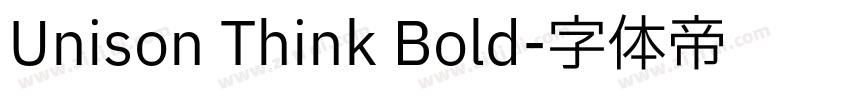 Unison Think Bold字体转换